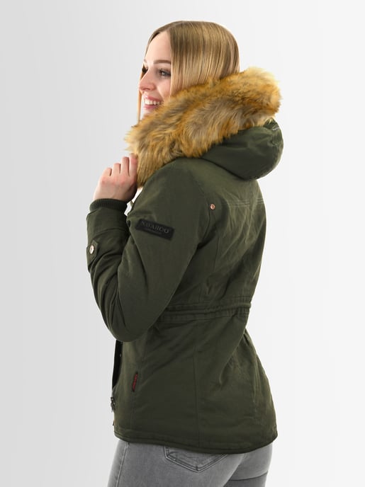 Navahoo Dam Vinterjacka Pearl – Kort Parkas med Teddyfoder & Avtagbar Fuskpälskrage - Image 6