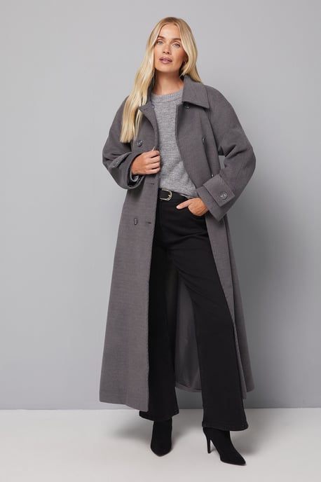 Petite Maxi Double Breasted Car Coat - Image 5