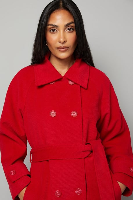 Petite Maxi Double Breasted Car Coat - Image 3