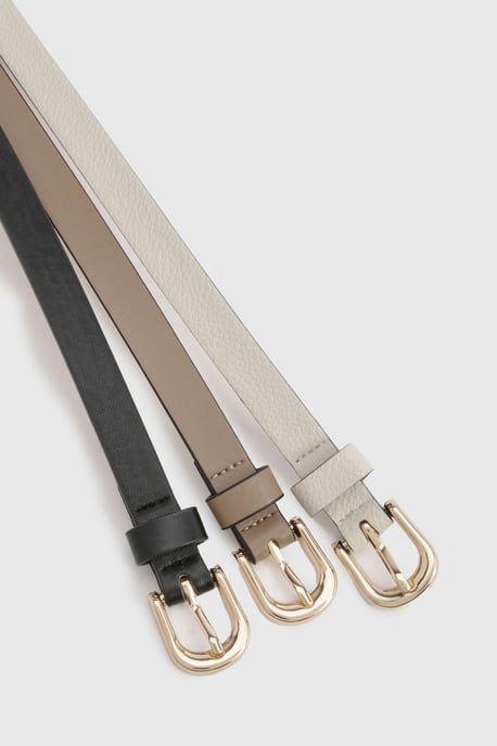 3 Pack Basic Skinny Belts - Image 3