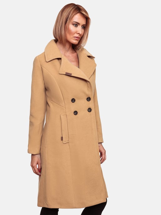 Navahoo Dames Trenchcoat Wooly – Premium Wintermantel met Elegante Pasvorm - Image 4