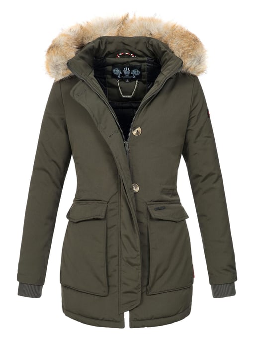 Navahoo Dames Winterjas Schneeengel – Warm, Waterafstotend & Met Afneembare Bontkraag - Image 1
