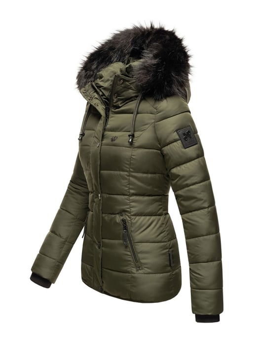 Navahoo Dam Quiltad Jacka Zuckerbiene – Varm, Stilfull & Med Teddyfoder och Huva - Image 3