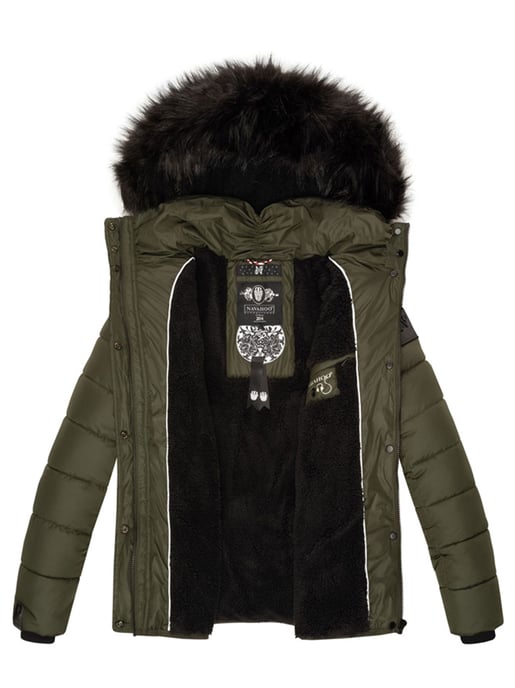 Navahoo Dam Quiltad Jacka Zuckerbiene – Varm, Stilfull & Med Teddyfoder och Huva - Image 6