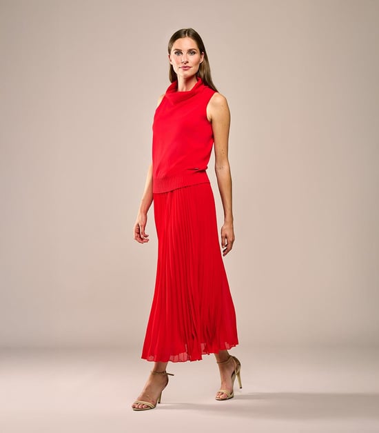 Lara Plisse Rok Rood - Image 6