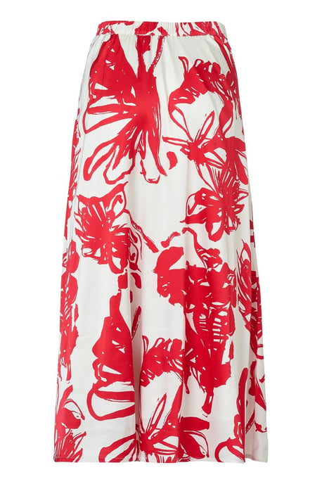 Carissa Print Rok Rood / Wit - Image 4
