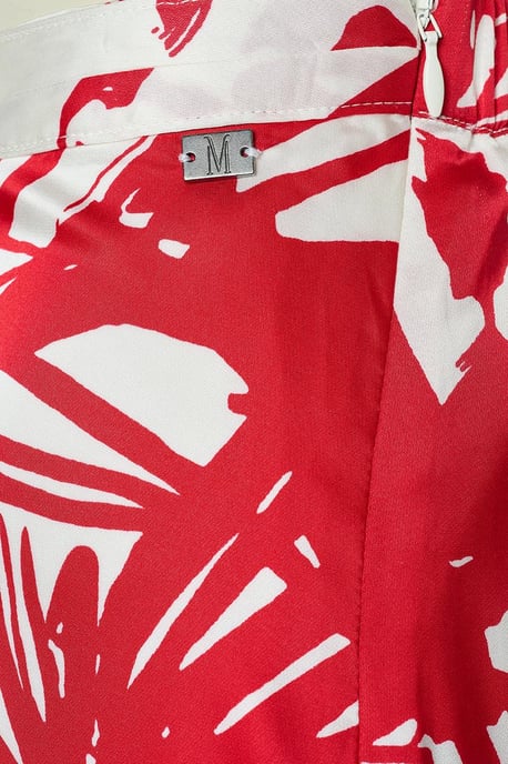 Carissa Print Rok Rood / Wit - Image 5