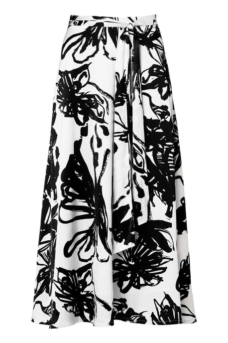Carissa Print Rok Zwart / Wit - Image 2