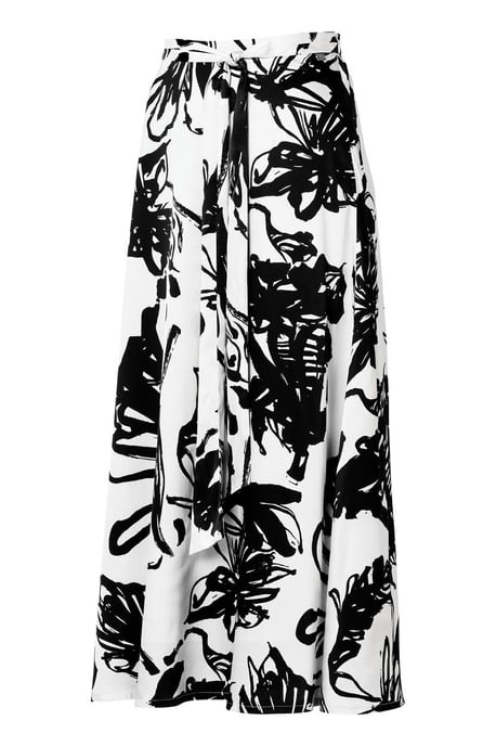 Carissa Print Rok Zwart / Wit - Image 3