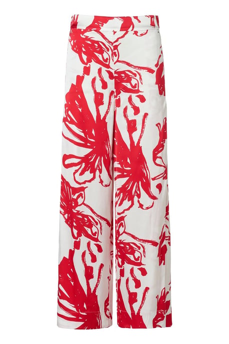 Cassandra Print Broek Rood / Wit - Image 2