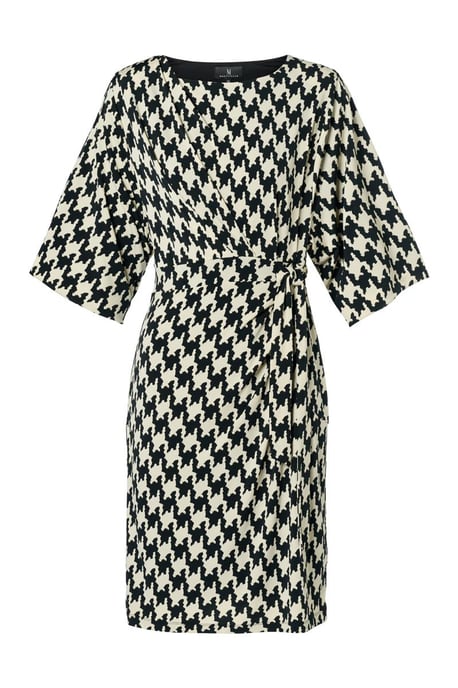 Milan Print Jurk Zwart / Wit - Image 2
