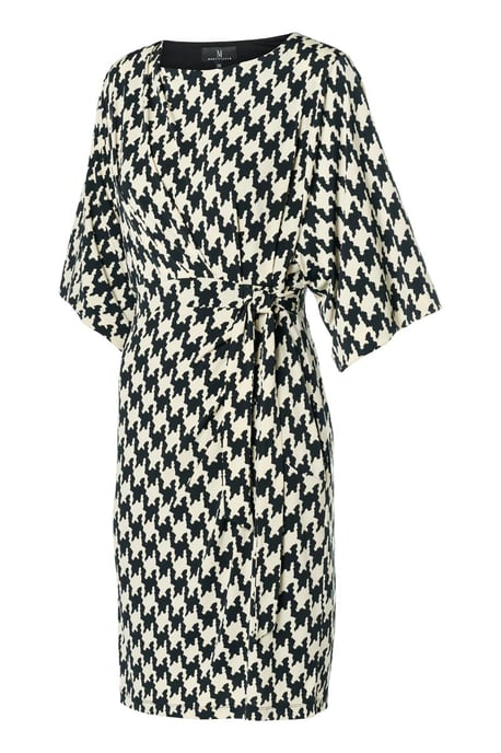 Milan Print Jurk Zwart / Wit - Image 3