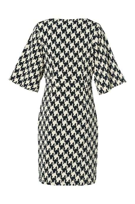 Milan Print Jurk Zwart / Wit - Image 4