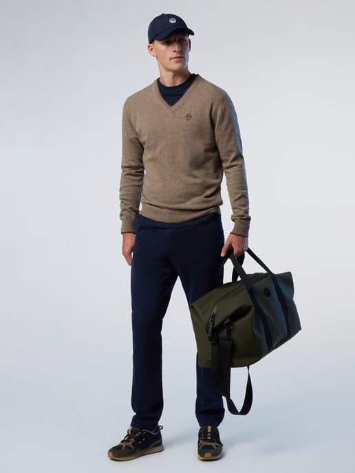 North Sails Sweater V-neck with embroidered logo - Image 5