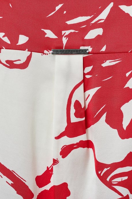 Camilla Print Top Rood / Wit - Image 5