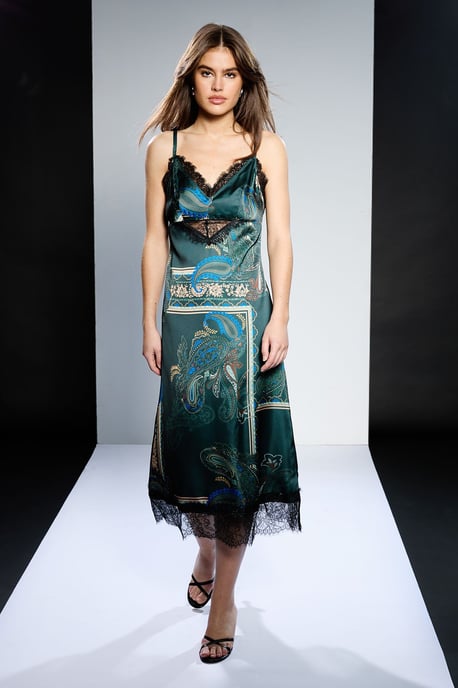 Runway 1.8.1.8 Lace Panel Cami Midaxi Dress - Image 1