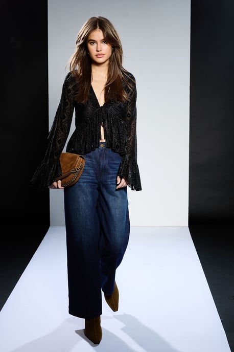 Runway 1.8.1.8 Ruffle Textured Tie Up Blouse - Image 2