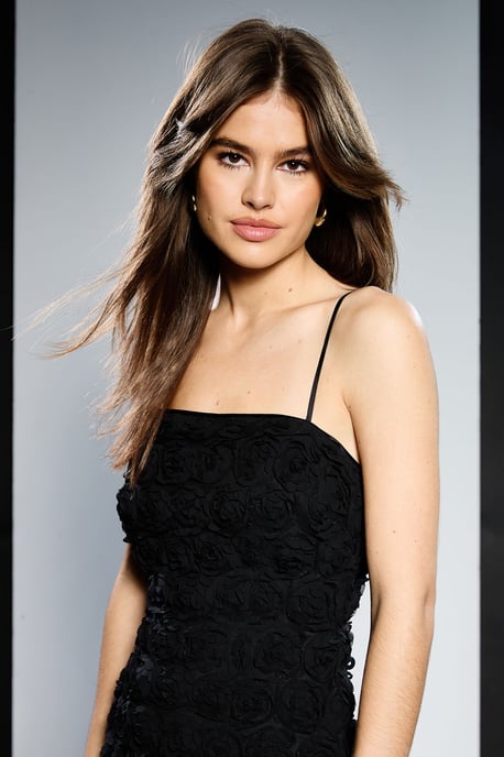 Runway 1.8.1.8 Rose Embellished Mesh Mini Dress - Image 4