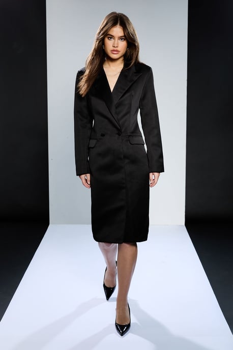 Runway 1.8.1.8 Satin Double Breasted Blazer Dress - Image 2