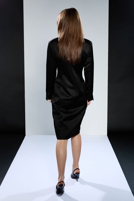 Runway 1.8.1.8 Satin Double Breasted Blazer Dress - Image 3