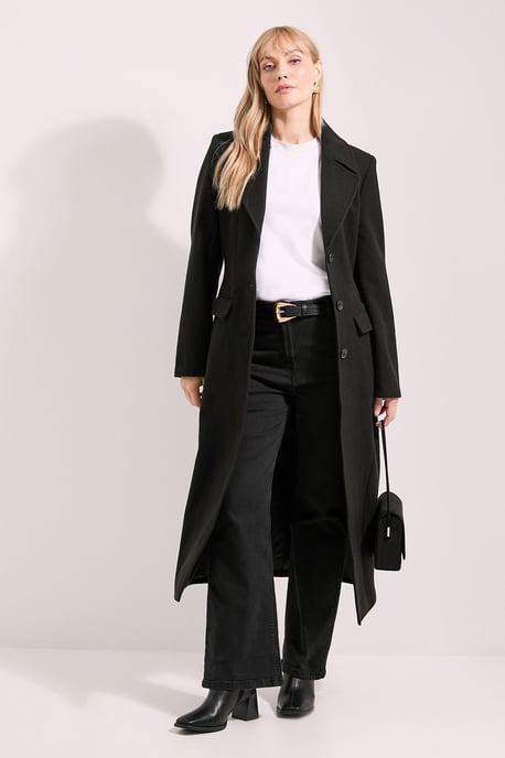 Twill Button Up Coat - Image 1
