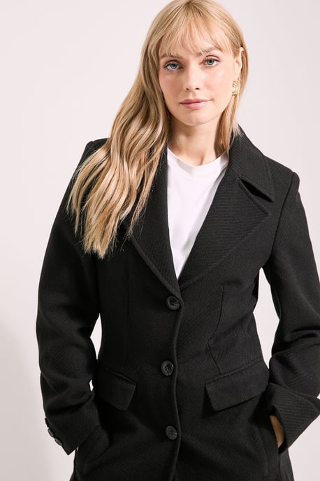 Twill Button Up Coat - Image 2