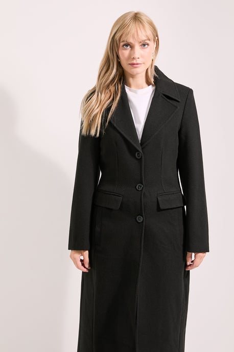 Twill Button Up Coat - Image 4
