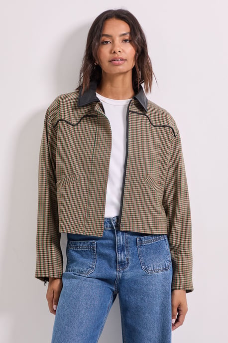 PU Collar Jacket - Image 4