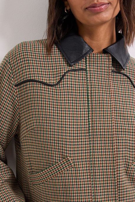 PU Collar Jacket - Image 5