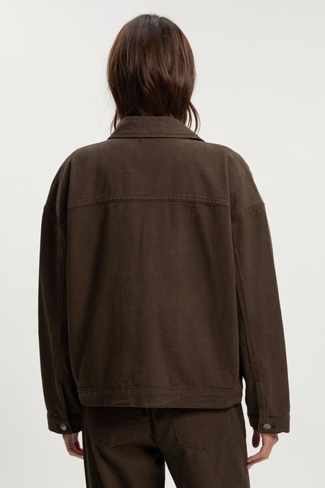 Collared Twill Jacket - Image 4
