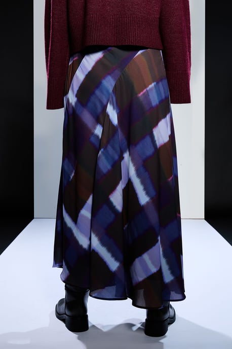 Runway 1.8.1.8 Check Midi Skirt - Image 3