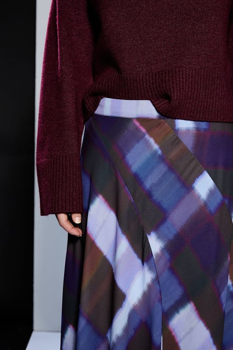 Runway 1.8.1.8 Check Midi Skirt - Image 4