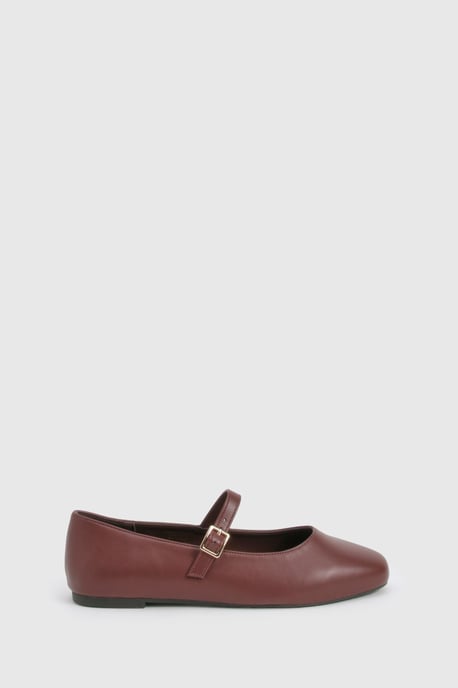 Wide Fit Mary Jane Ballet Flats - Image 3
