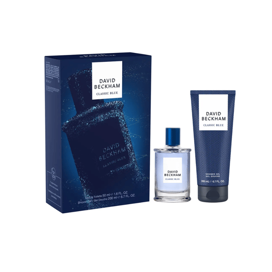 David Beckham Classic Blue Eau de Toilette 50ml & Shower Gel 200ml Set - Image 1