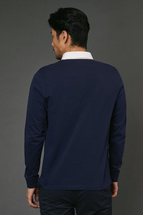 Navy Stripe Rugby Shirt - Image 4