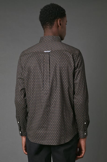 Tile Print Long Sleeve Shirt - Image 3