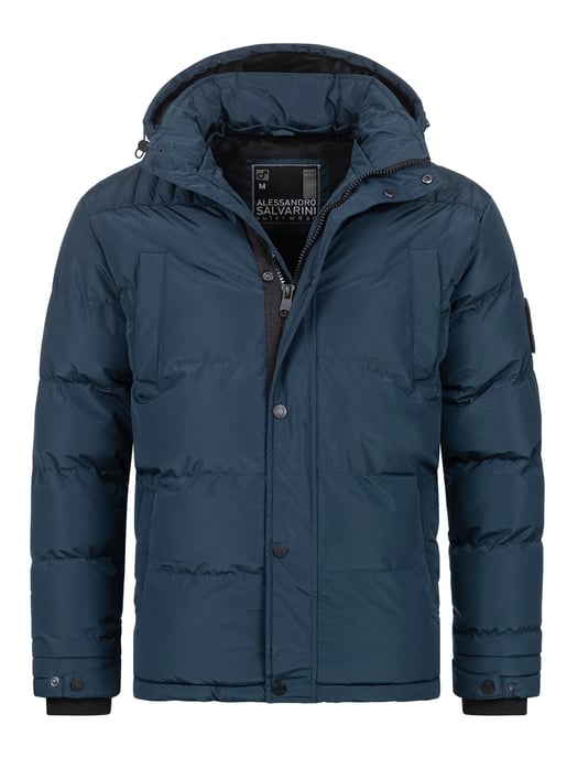 Alessandro Salvarini heren winterjas AS-326 met teddyvoering en afneembare capuchon - Image 2