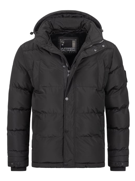 Alessandro Salvarini heren winterjas AS-326 met teddyvoering en afneembare capuchon - Image 2