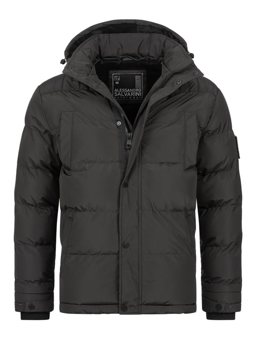 Alessandro Salvarini heren winterjas AS-326 met teddyvoering en afneembare capuchon - Image 2
