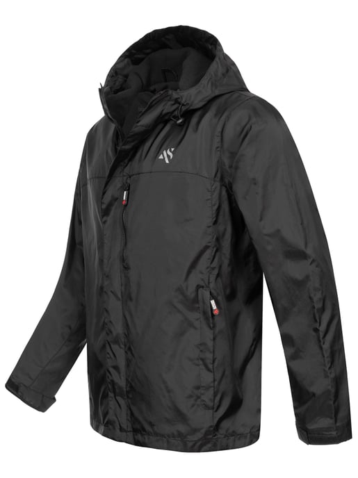 A. Salvarini men’s waterproof rain jacket AS-323 lightweight with hood - Image 3
