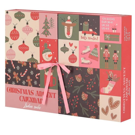 Apollo Dames sokken adventskalender 12-paar kerst giftbox - Image 3