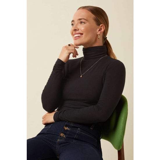 King Louie Rollneck top uni rib - Image 4