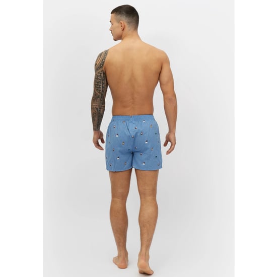 Happy Shorts Wijde kerst boxershort heren skiing santa - Image 2