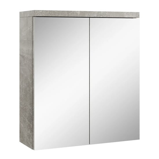 Badplaats Spiegelkast toledo 60 x 20 x 60 cm beton grijs badkamerkast - Image 1