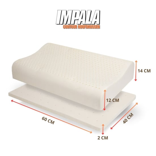 NachtrustOnline Impala latex aanpasbaar contour- 100% natuurlijk ondersteunend, gevromd - Image 5