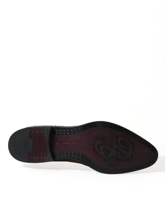Leather Derby Shoes Brogue Style - Image 6