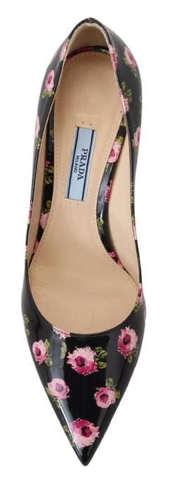 Florale Patenten Leren Hakken Met Print - Image 5