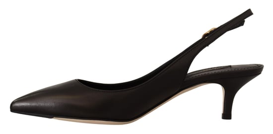 Leren Slingback Hakken Zwarte Hakken - Image 2