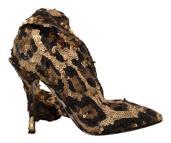 Pailletten Luipaard Pumps - Image 1