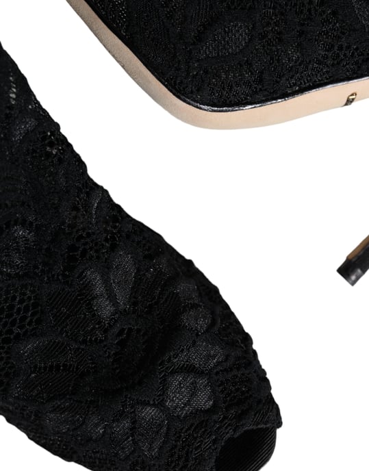 Lace Peeptoe Hakken Bloemenstijl - Image 6